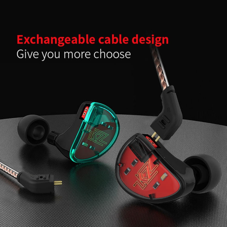 Écouteurs intra-auriculaires HiFi KZ AS10 à dix unités, sans microphone